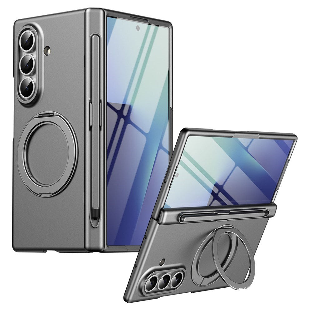 Samsung Galaxy Z Fold8 Ultra EIDERWOOD Cover m. Skærmbeskyttelse & Ståfunktion - Grå