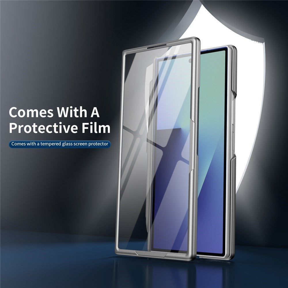 Samsung Galaxy Z Fold8 Ultra EIDERWOOD Cover m. Skærmbeskyttelse & Ståfunktion - Grå