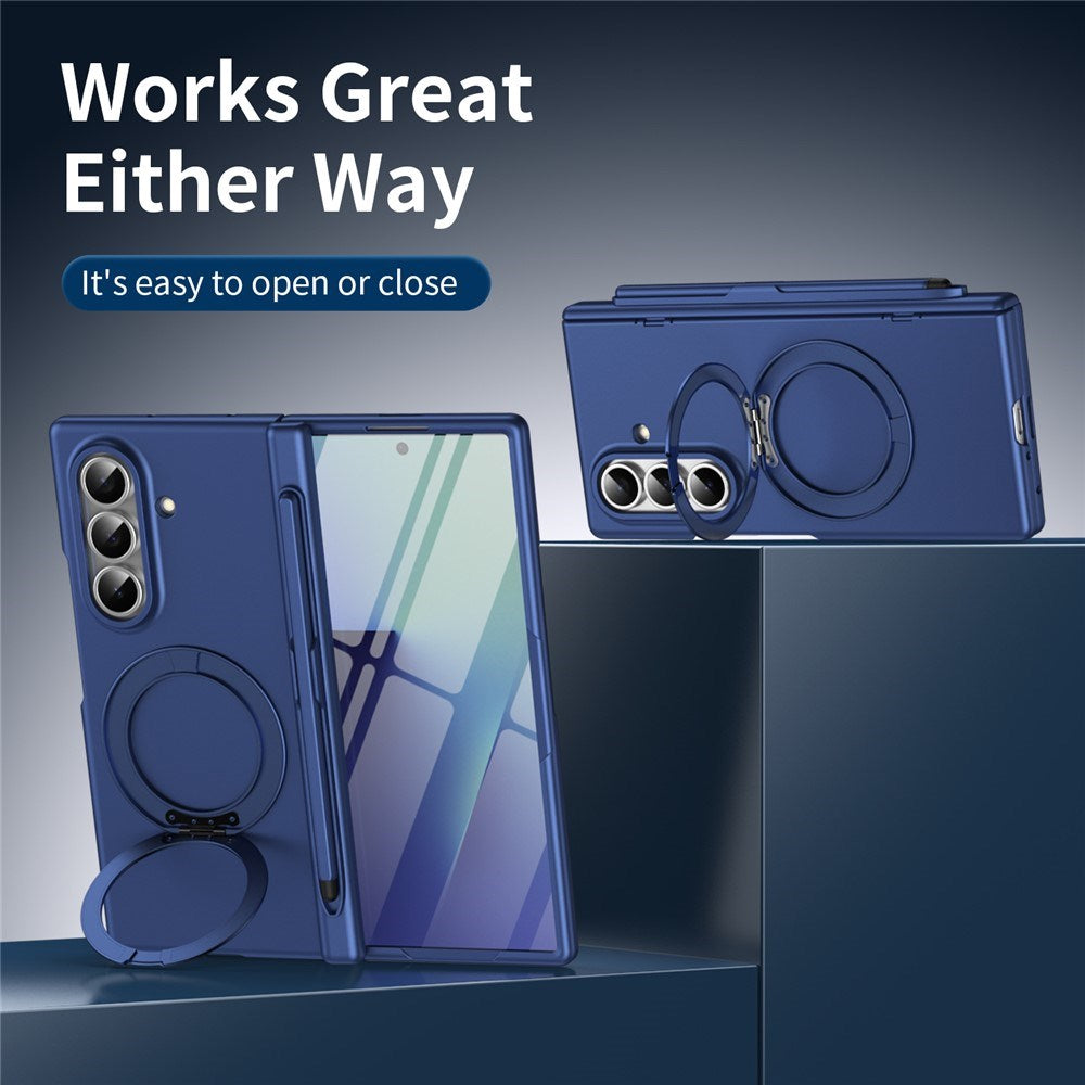 Samsung Galaxy Z Fold8 Ultra EIDERWOOD Cover m. Skærmbeskyttelse & Ståfunktion - Blå