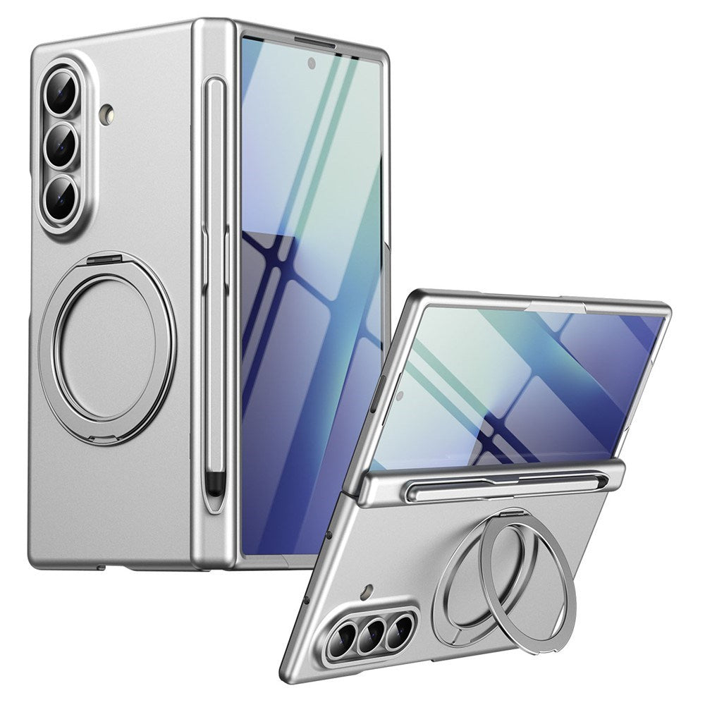 Samsung Galaxy Z Fold8 Ultra EIDERWOOD Cover m. Skærmbeskyttelse & Ståfunktion - Sølv