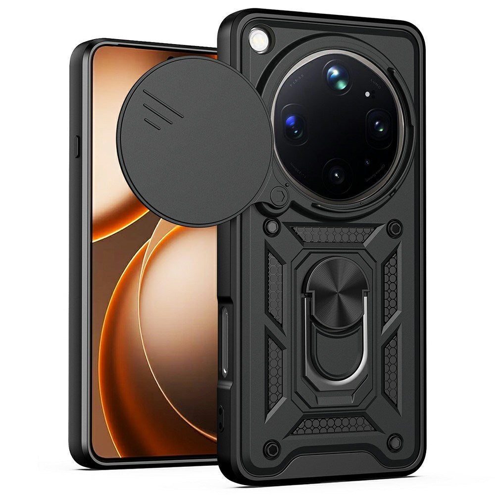 OPPO Find X9 Ultra EIDERWOOD Håndværkercover m. 360° Roterbar Camslider & Kickstand - Sort