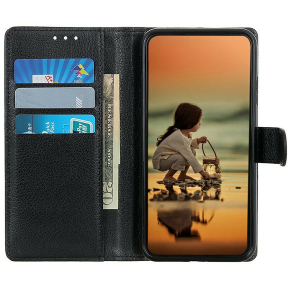 OPPO Find X9 Ultra EIDERWOOD Kunstlæder Flip Cover m. Kortholder & Ståfunktion - Sort