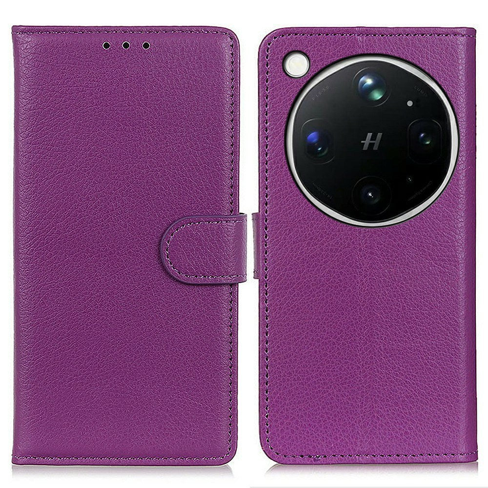 OPPO Find X9 Ultra EIDERWOOD Kunstlæder Flip Cover m. Kortholder & Ståfunktion - Lilla