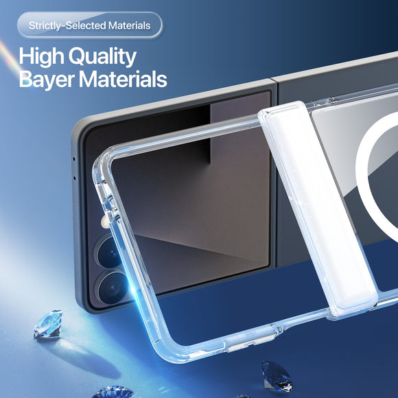 Samsung Galaxy Z Flip8 DUX DUCIS Hybrid Cover - MagSafe Kompatibel - Gennemsigtig