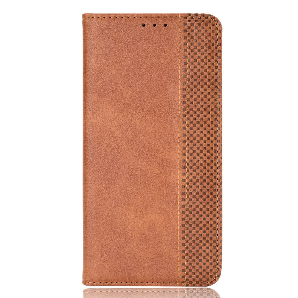 Realme C100 EIDERWOOD Kunstlæder Flip Cover m. Kortholder & Ståfunktion - Brun