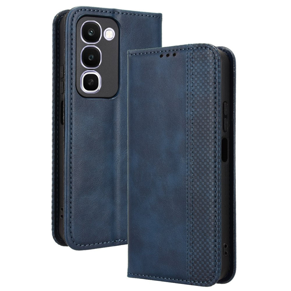 Realme C100 EIDERWOOD Kunstlæder Flip Cover m. Kortholder & Ståfunktion - Blå