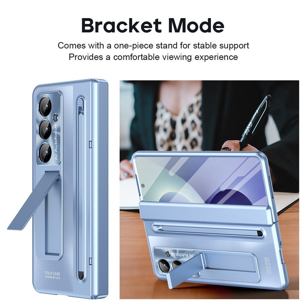 Samsung Galaxy Z Fold8 Ultra EIDERWOOD Cover m. Styluspen & Kickstand - Blå