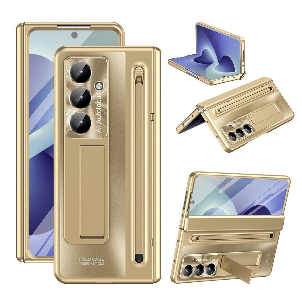 Samsung Galaxy Z Fold8 Ultra EIDERWOOD Cover m. Styluspen & Kickstand - Guld