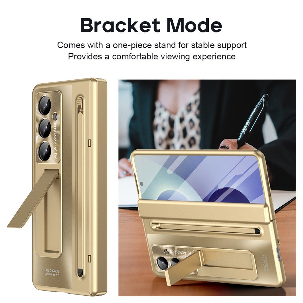 Samsung Galaxy Z Fold8 Ultra EIDERWOOD Cover m. Styluspen & Kickstand - Guld