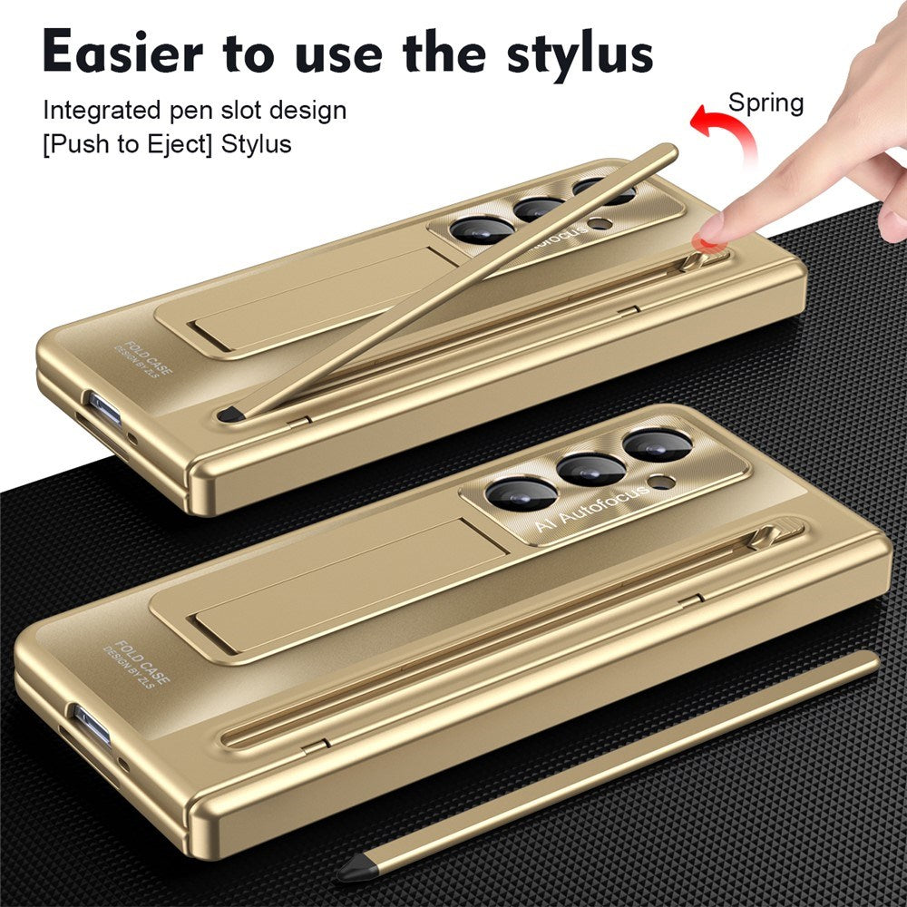 Samsung Galaxy Z Fold8 Ultra EIDERWOOD Cover m. Styluspen & Kickstand - Guld