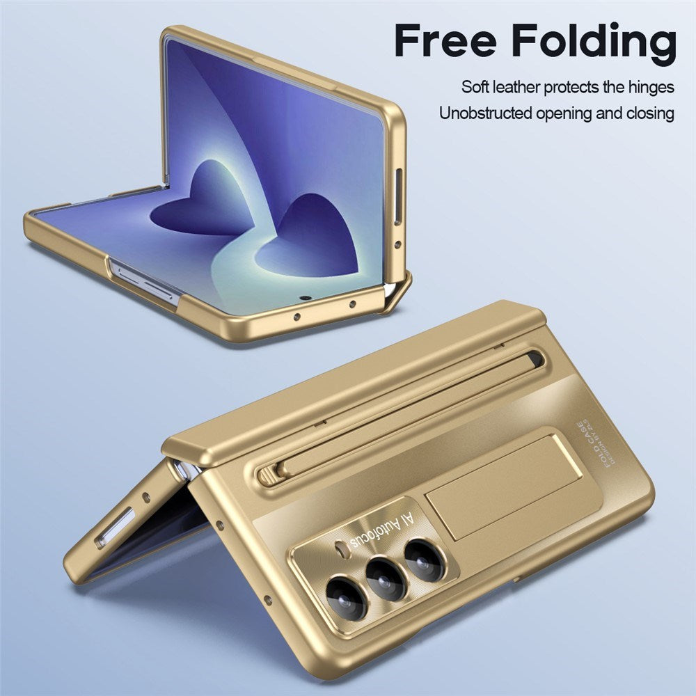 Samsung Galaxy Z Fold8 Ultra EIDERWOOD Cover m. Styluspen & Kickstand - Guld