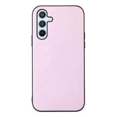 Samsung Galaxy A54 (5G) Læderbetrukket Plastik Cover - Lyserød