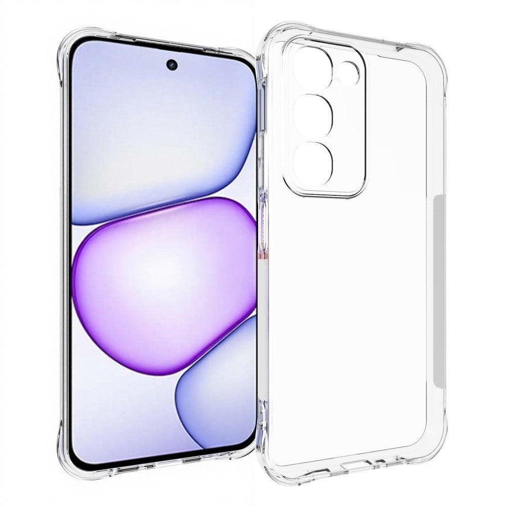 Realme C100 EIDERWOOD Fleksibelt Plast Cover m. Stødabsorberende Hjørner - Gennemsigtig