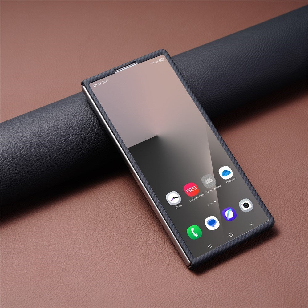 Samsung Galaxy Z Fold8 Hårdt Plast Carbon Cover - MagSafe Kompatibel - Sort