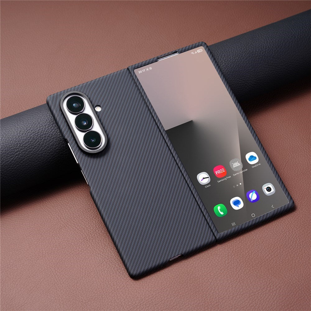 Samsung Galaxy Z Fold8 Hårdt Plast Carbon Cover - MagSafe Kompatibel - Sort