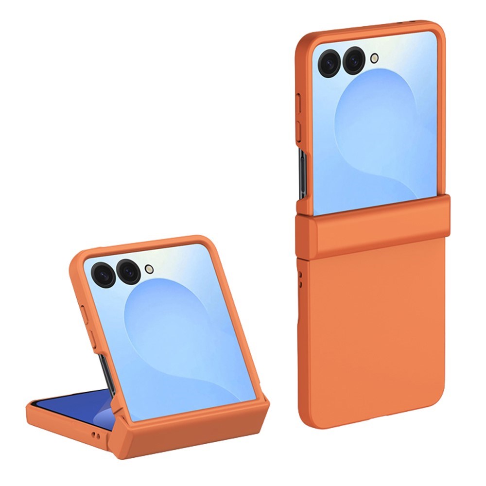 Samsung Galaxy Z Flip8 EIDERWOOD Hårdt Plastik Cover m. Hængsel - Orange