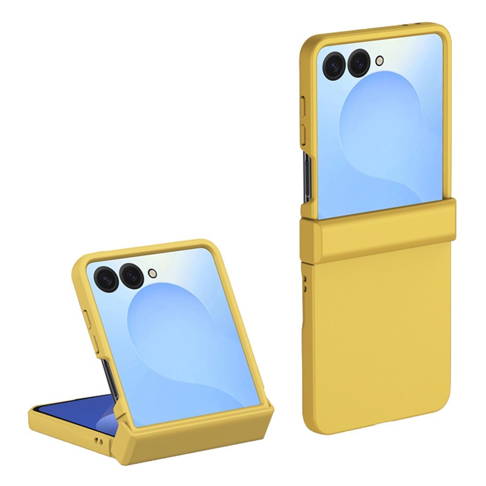 Samsung Galaxy Z Flip8 EIDERWOOD Hårdt Plastik Cover m. Hængsel - Gul