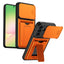 Samsung Galaxy A27 EIDERWOOD Hybrid Håndværker Cover m. Kortholder & Cam Slider - Orange