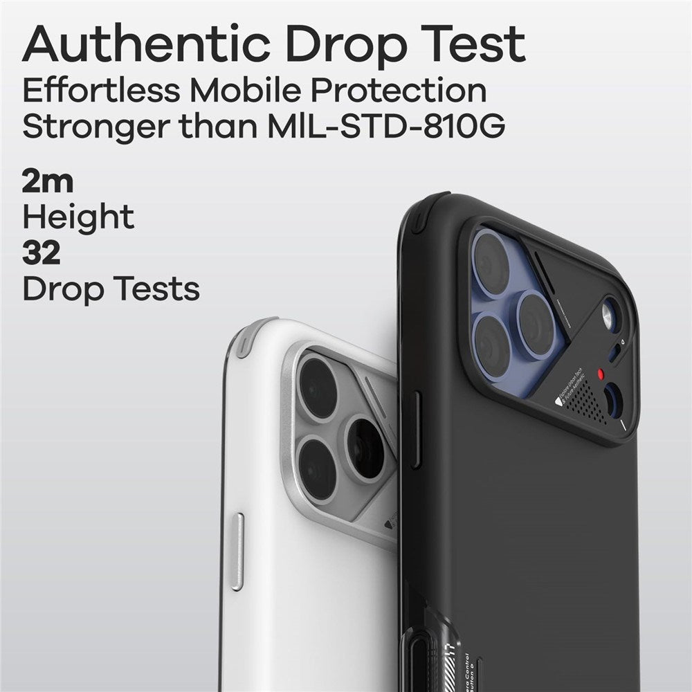 iPhone 17 Pro Max AULUMU Stødabsorberende Hybrid Cover - MagSafe Kompatibel - Sort