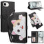 iPhone 17e / 16e Flipcover m. 3D Katteører - Kortholder & Ståfunktion - Sort