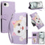 iPhone 17e / 16e Flipcover m. 3D Katteører - Kortholder & Ståfunktion - Lilla
