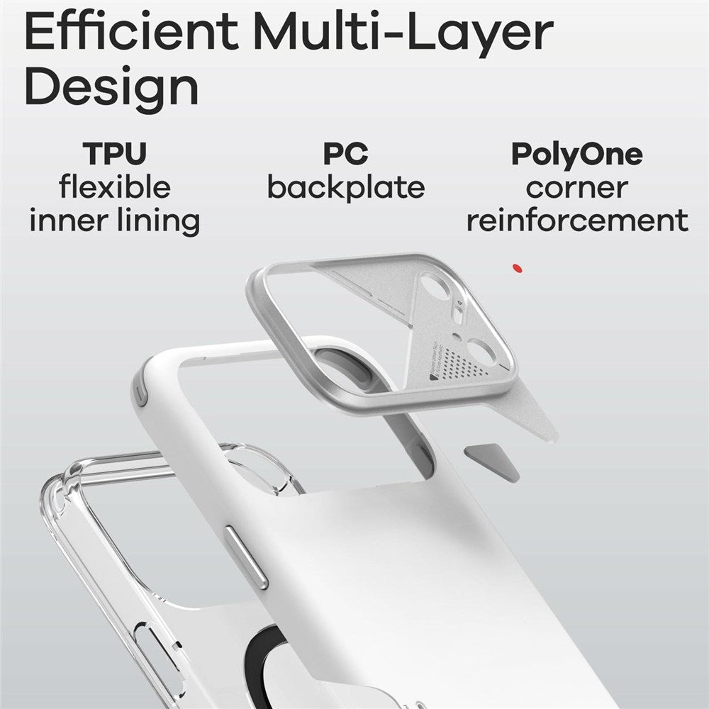 iPhone 17 Pro AULUMU Stødabsorberende Hybrid Cover - MagSafe Kompatibel - Sort