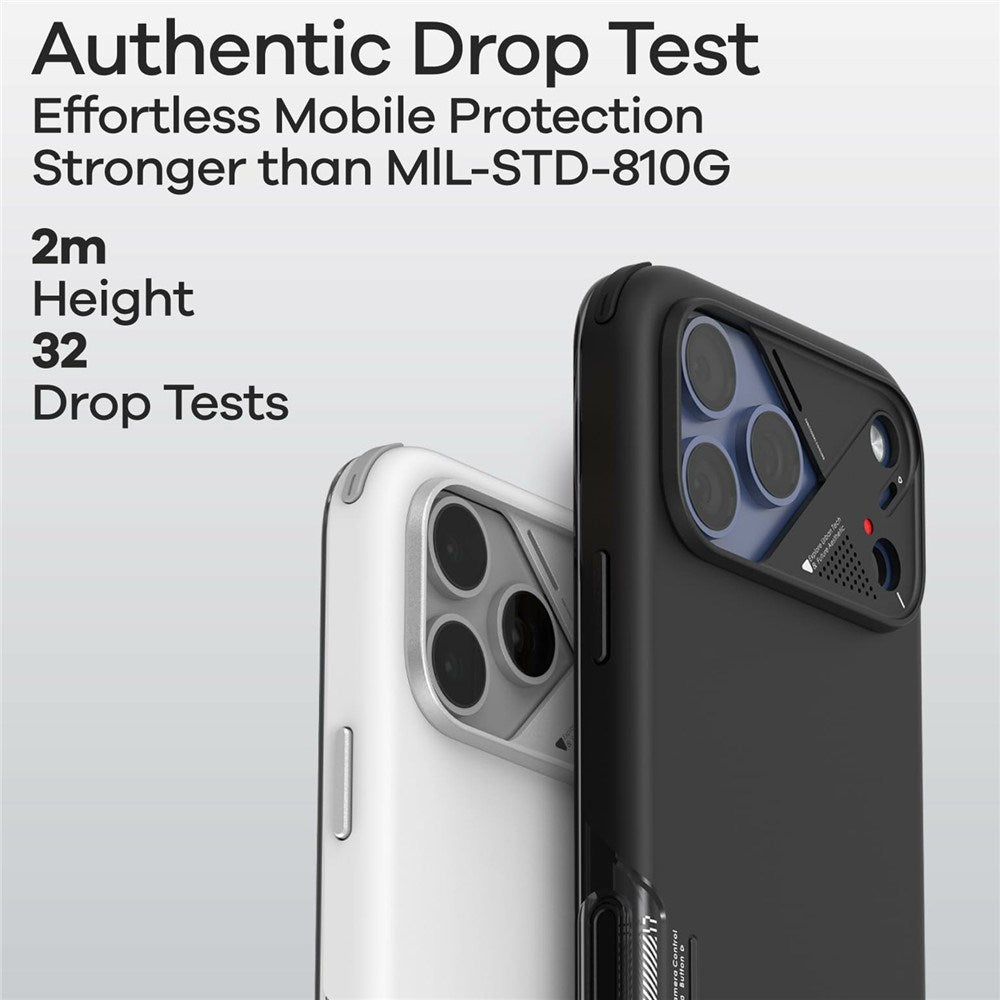iPhone 17 Pro AULUMU Stødabsorberende Hybrid Cover - MagSafe Kompatibel - Sort