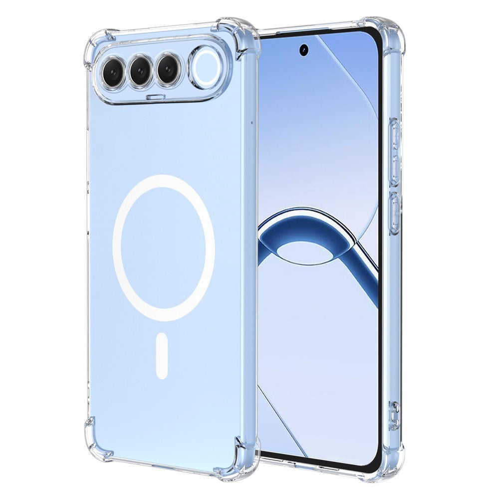 Realme 16 EIDERWOOD Hybrid Plast Cover m. Stødabsorberende Hjørner - MagSafe Kompatibel - Gennemsigtig