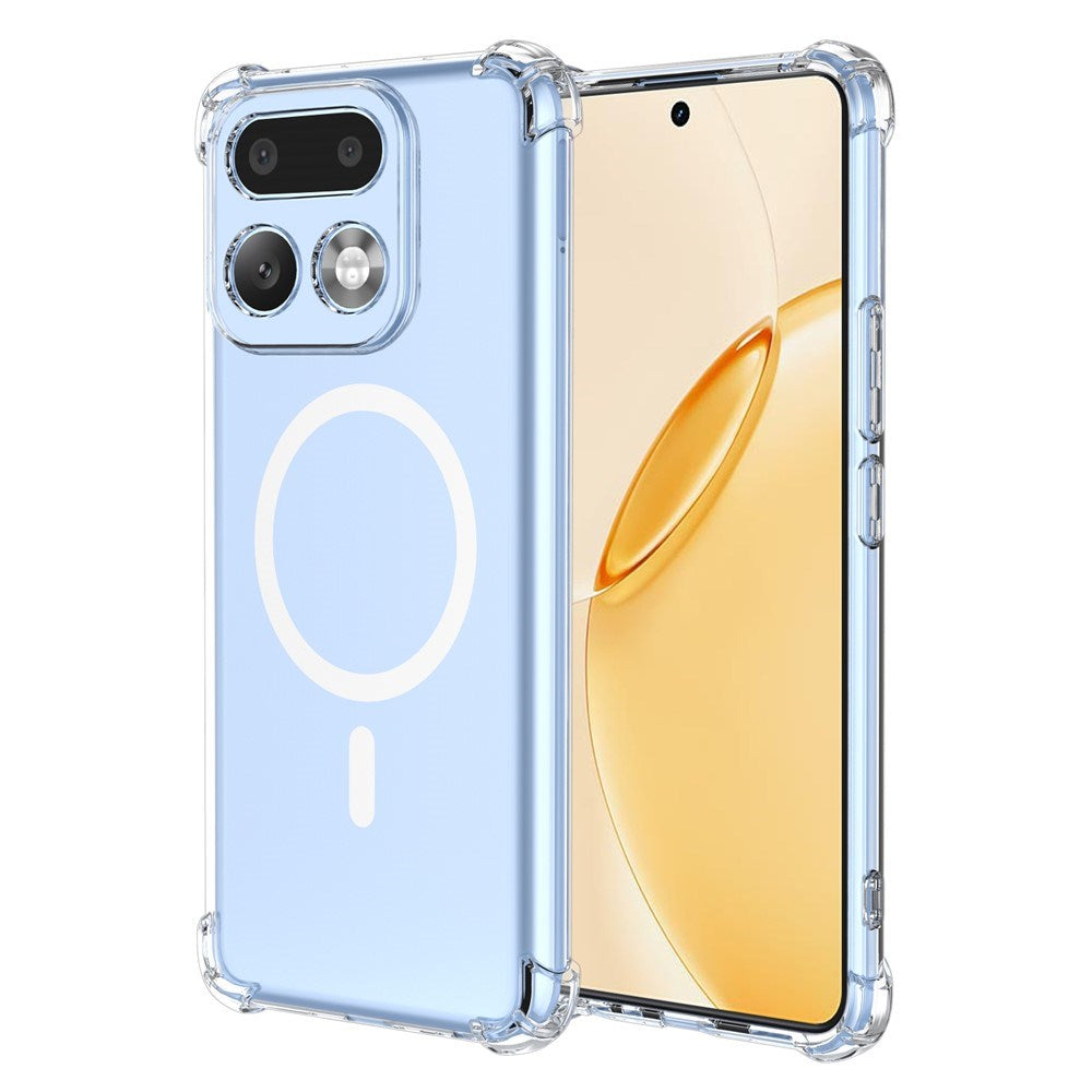 Realme 16 Pro+ EIDERWOOD Hybrid Plast Cover m. Stødabsorberende Hjørner - MagSafe Kompatibel - Gennemsigtig