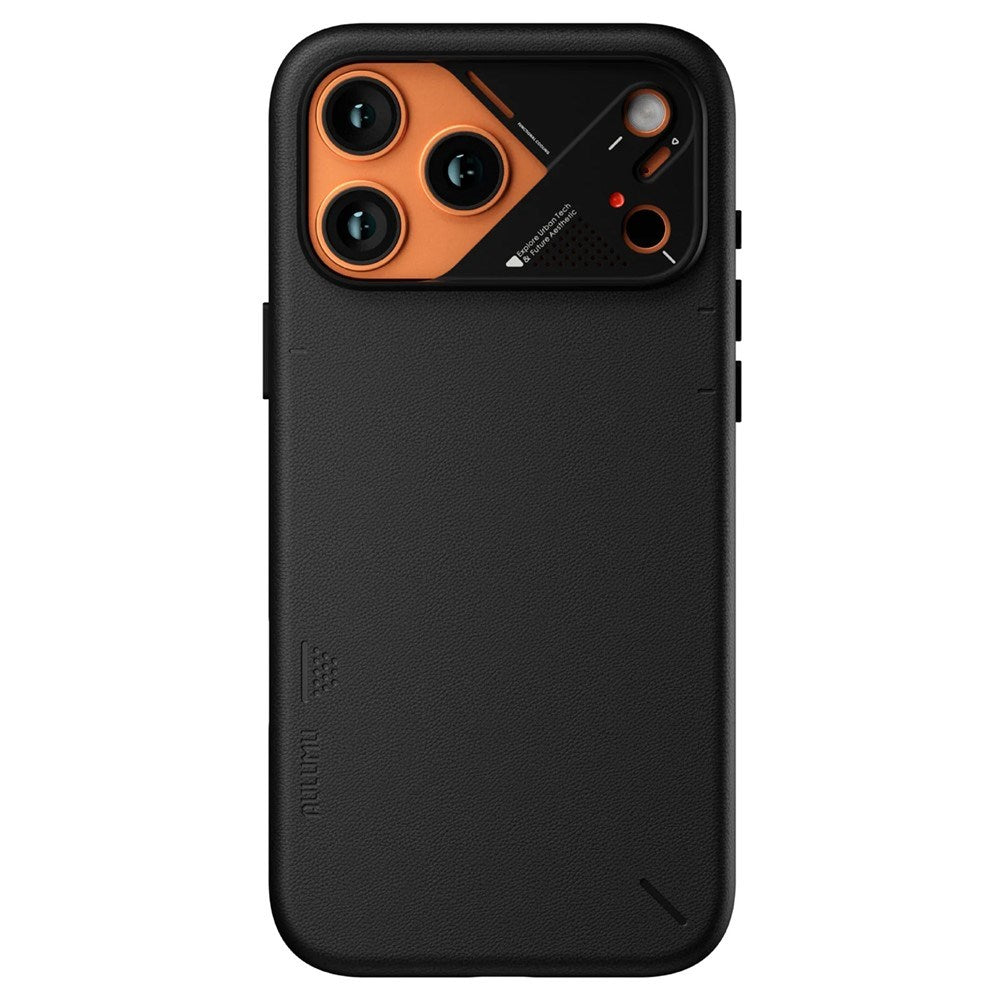 iPhone 17 Pro Max AULUMU Kunstlæder Bagsidecover - MagSafe Kompatibel - Sort