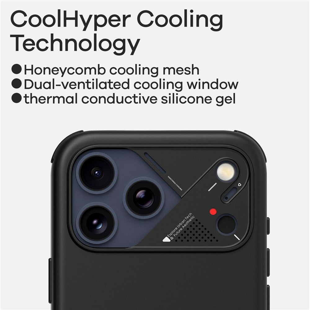 iPhone 17 Pro Max AULUMU Kunstlæder Bagsidecover - MagSafe Kompatibel - Sort