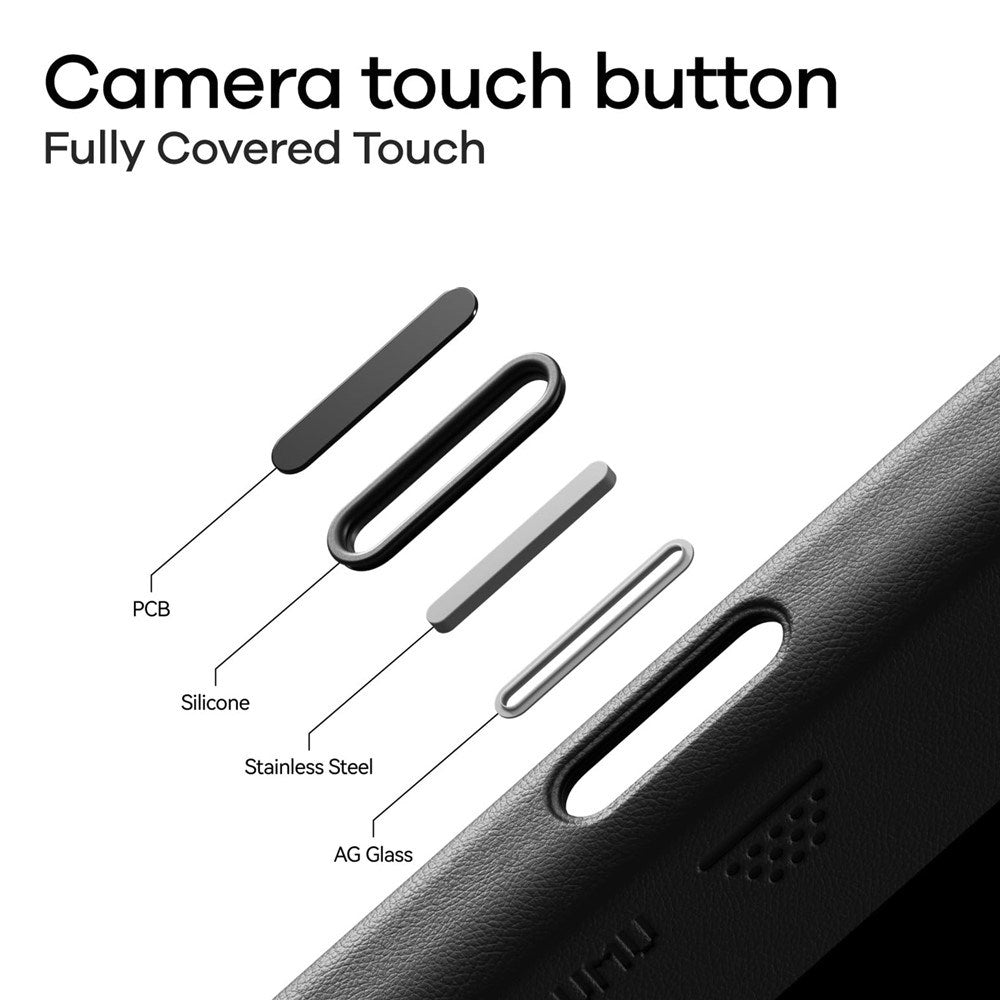 iPhone 17 Pro Max AULUMU Kunstlæder Bagsidecover - MagSafe Kompatibel - Sort