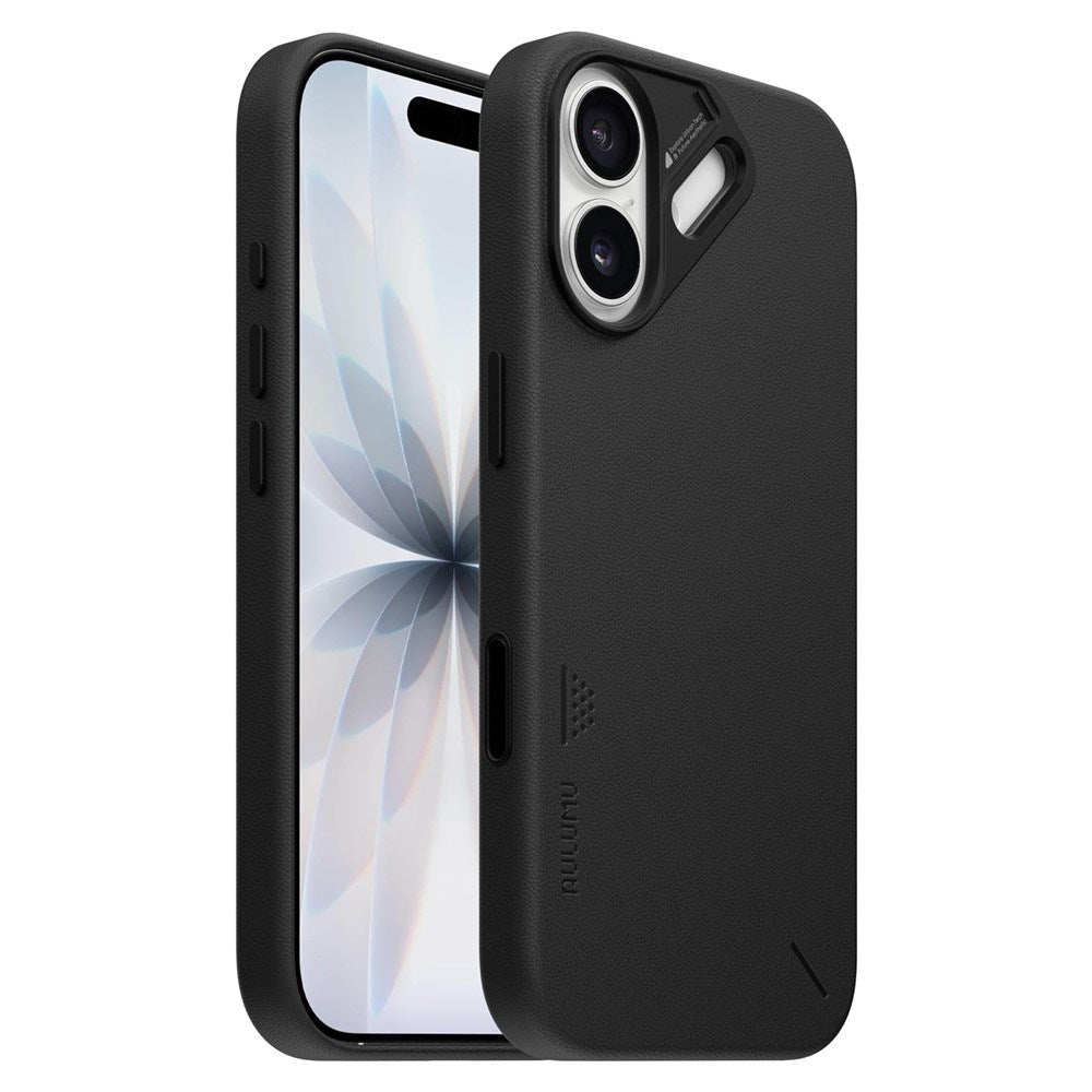 iPhone 17 AULUMU Kunstlæder Bagsidecover - MagSafe Kompatibel - Sort