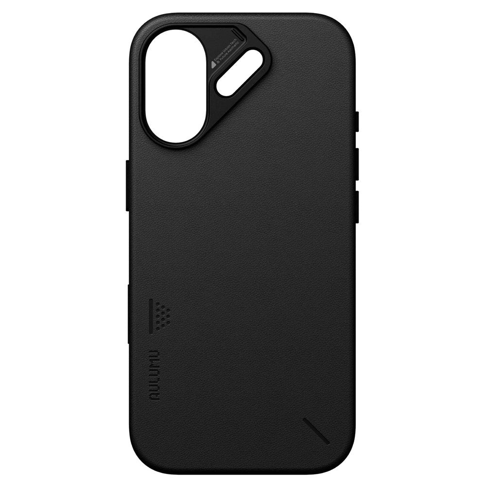 iPhone 17 AULUMU Kunstlæder Bagsidecover - MagSafe Kompatibel - Sort