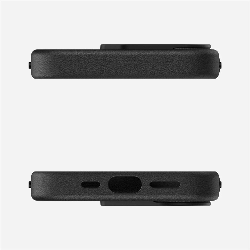 iPhone 17 AULUMU Kunstlæder Bagsidecover - MagSafe Kompatibel - Sort