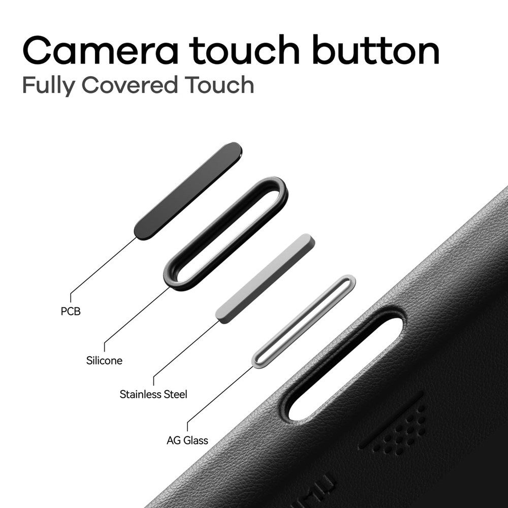 iPhone 17 AULUMU Kunstlæder Bagsidecover - MagSafe Kompatibel - Sort