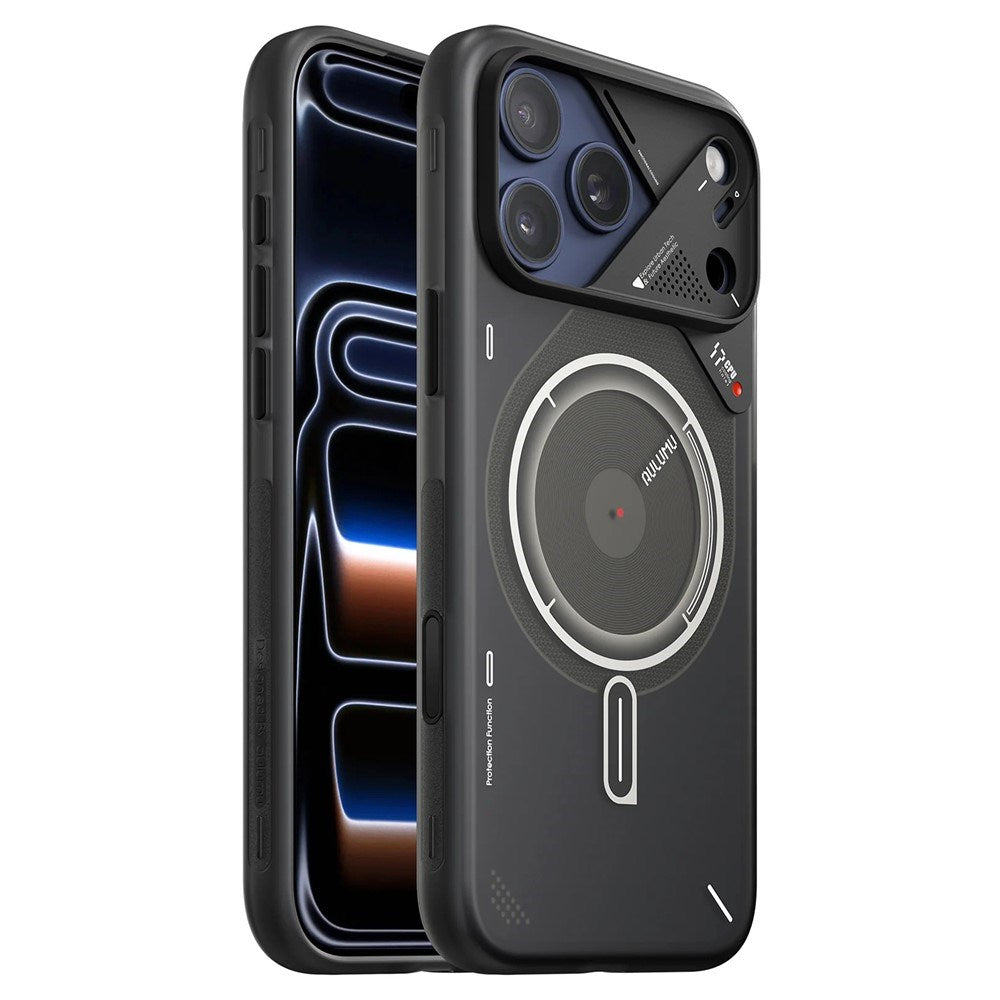 iPhone 17 Pro Max AULUMU Selvlysende Fleksibelt Plastik Cover - MagSafe Kompatibel - Sort