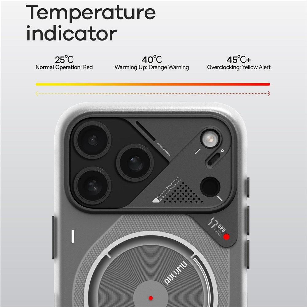 iPhone 17 Pro AULUMU Selvlysende Fleksibelt Plastik Cover - MagSafe Kompatibel - Sort