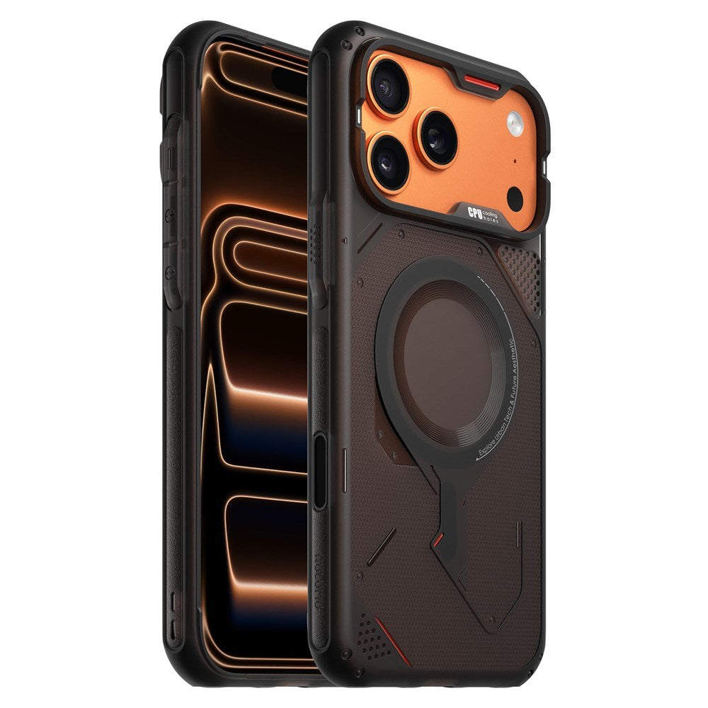 iPhone 17 Pro Max AULUMU Varmeafledende Fleksibelt Cover - MagSafe Kompatibel - Sort
