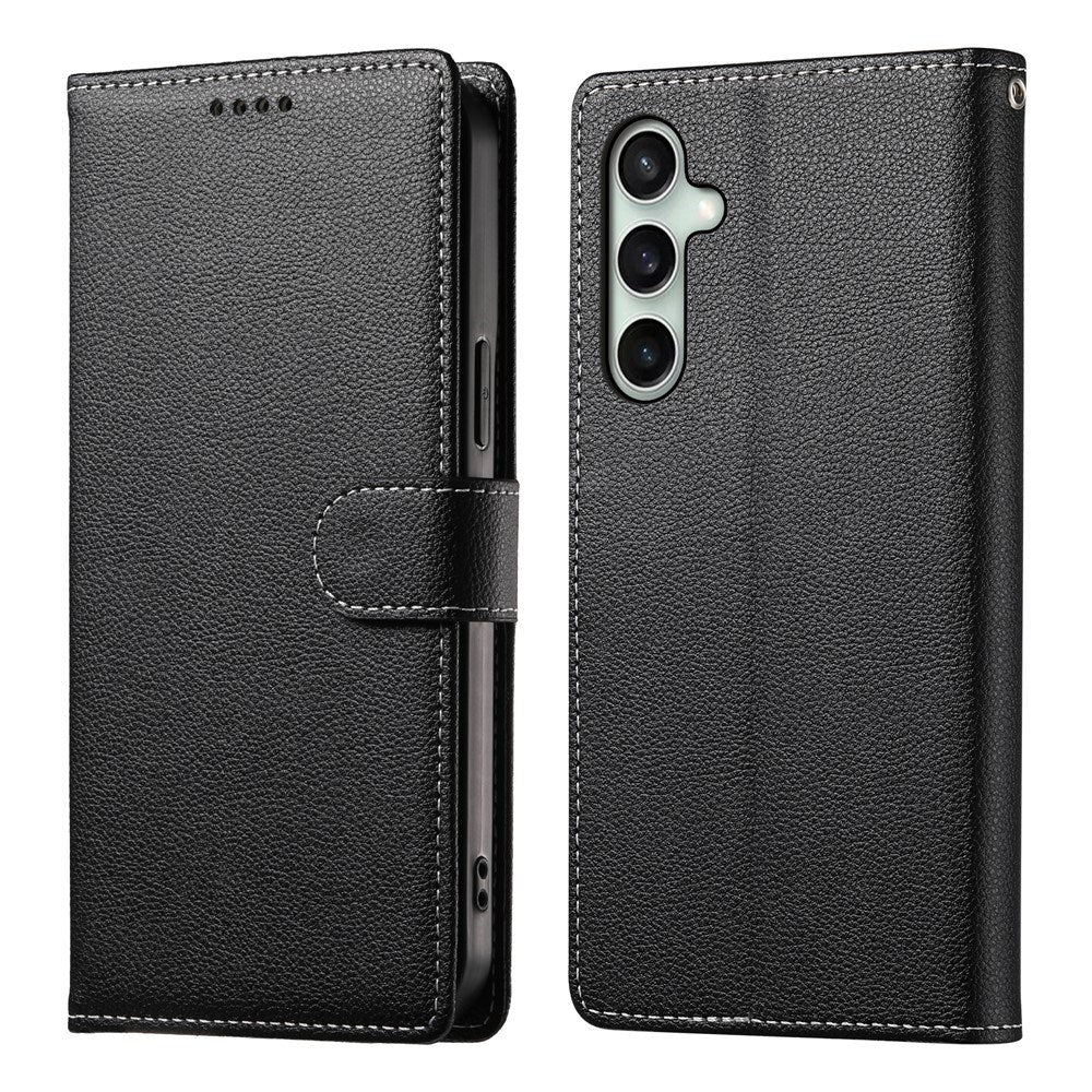 Samsung Galaxy S26 FE EIDERWOOD Flip Cover m. Kortholder og Strop - Sort