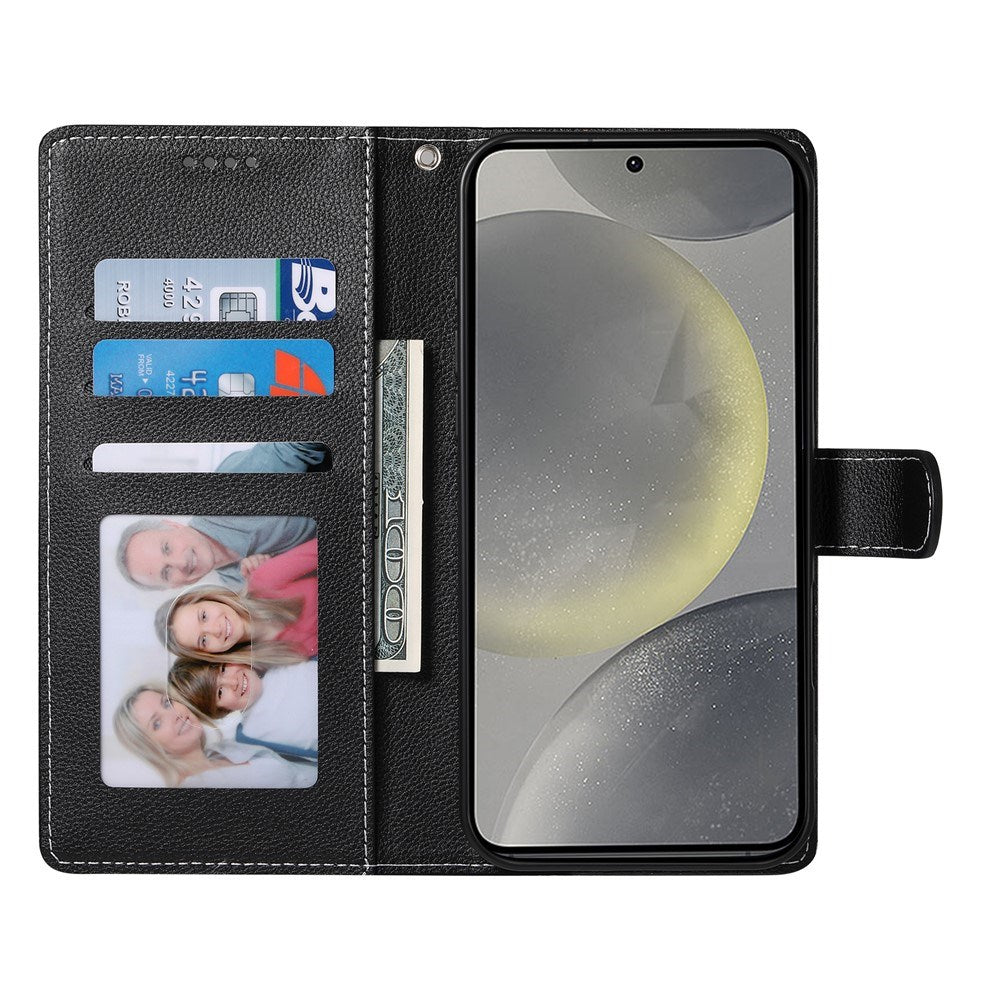 Samsung Galaxy S26 FE EIDERWOOD Flip Cover m. Kortholder og Strop - Sort