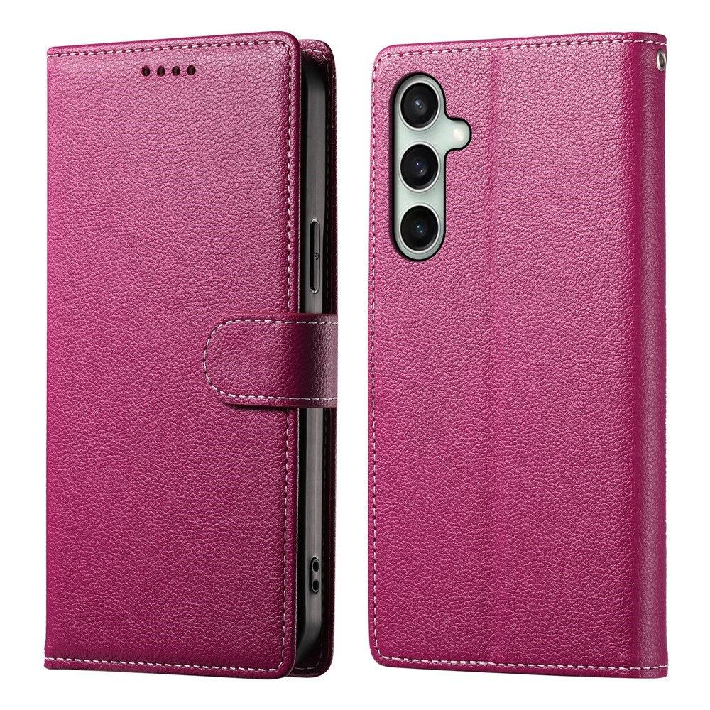 Samsung Galaxy S26 FE EIDERWOOD Flip Cover m. Kortholder og Strop - Lyserød