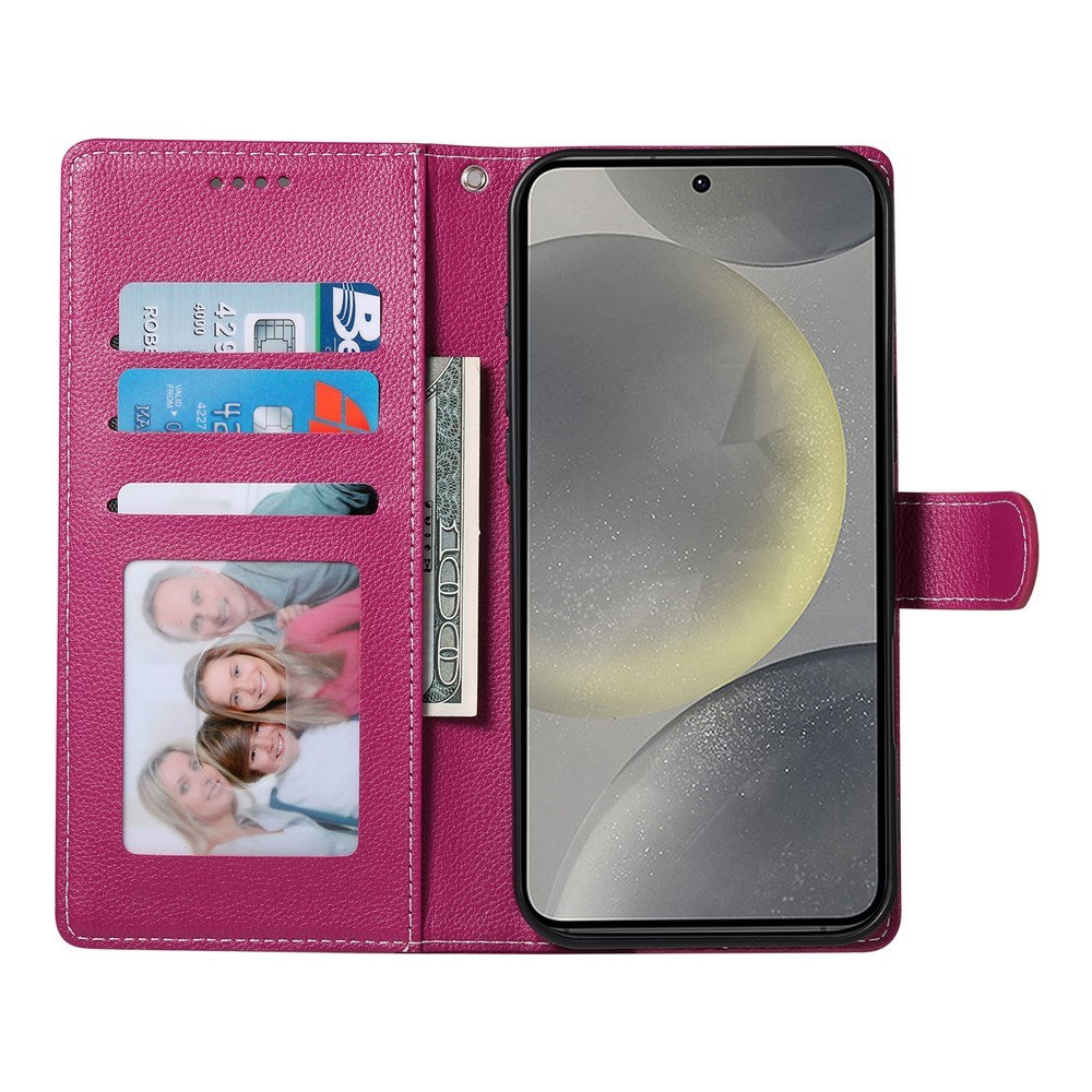 Samsung Galaxy S26 FE EIDERWOOD Flip Cover m. Kortholder og Strop - Lyserød