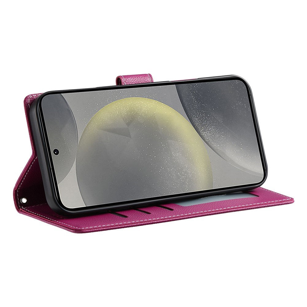 Samsung Galaxy S26 FE EIDERWOOD Flip Cover m. Kortholder og Strop - Lyserød