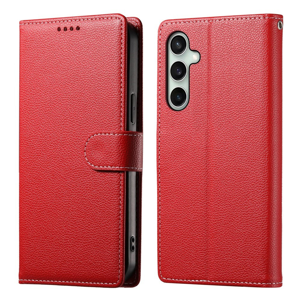Samsung Galaxy S26 FE EIDERWOOD Flip Cover m. Kortholder og Strop - Rød