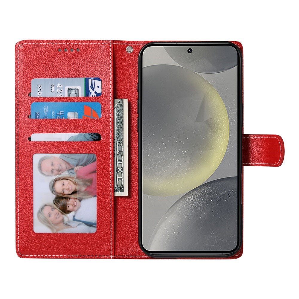 Samsung Galaxy S26 FE EIDERWOOD Flip Cover m. Kortholder og Strop - Rød