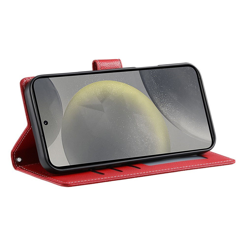 Samsung Galaxy S26 FE EIDERWOOD Flip Cover m. Kortholder og Strop - Rød
