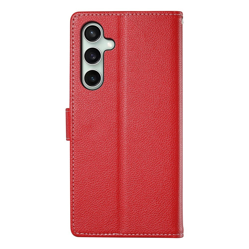 Samsung Galaxy S26 FE EIDERWOOD Flip Cover m. Kortholder og Strop - Rød