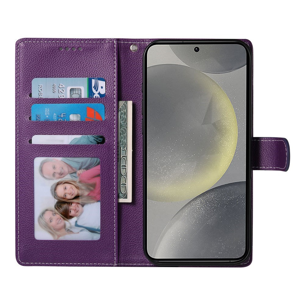 Samsung Galaxy S26 FE EIDERWOOD Flip Cover m. Kortholder og Strop - Lilla