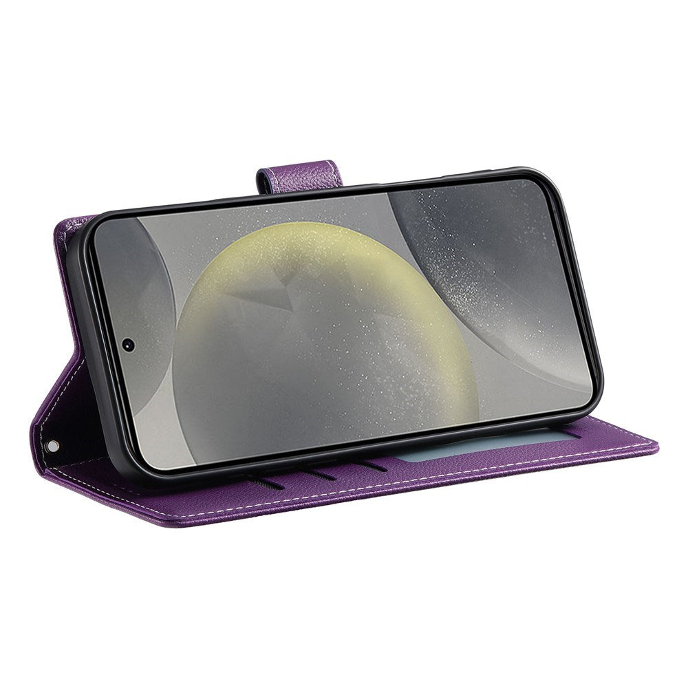 Samsung Galaxy S26 FE EIDERWOOD Flip Cover m. Kortholder og Strop - Lilla